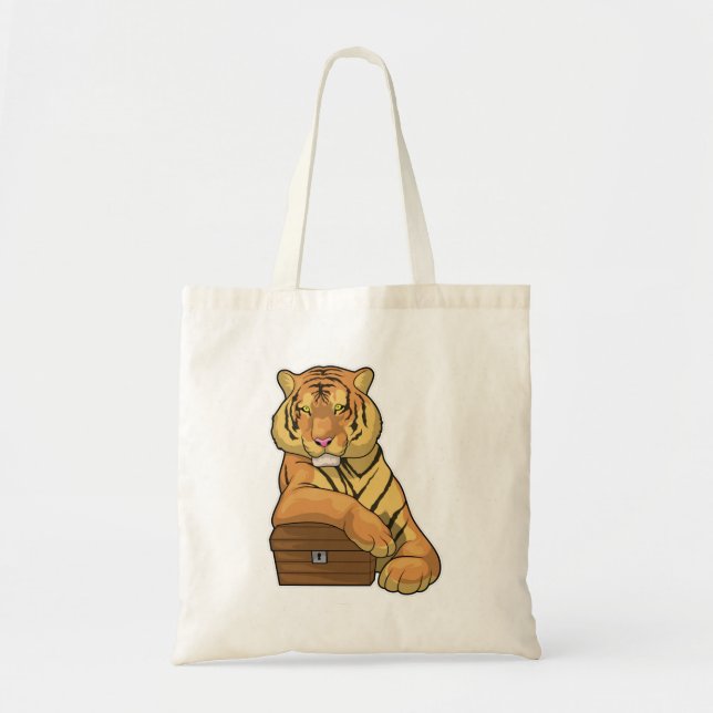 Tiger Treasure chest Tote Bag (Front)