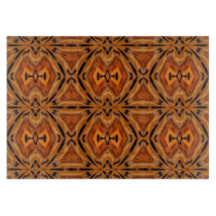 Tiger Tribal Modern Abstract Geometric  Cutting Board