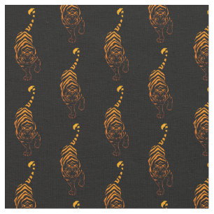 Tiger Tribal Stalking Fabric