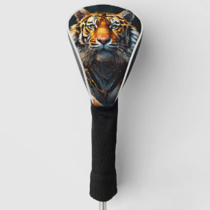 "Tiger Triumph: Premium Golf Head Cover" "Roar on Cover