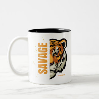 Tiger Two-Tone Coffee Mug