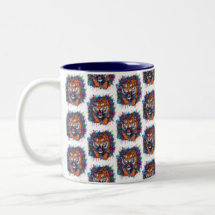 Tiger Two-Tone Coffee Mug