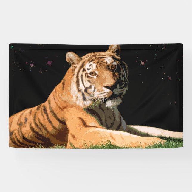 Tiger under the stars Banner (Horizontal)