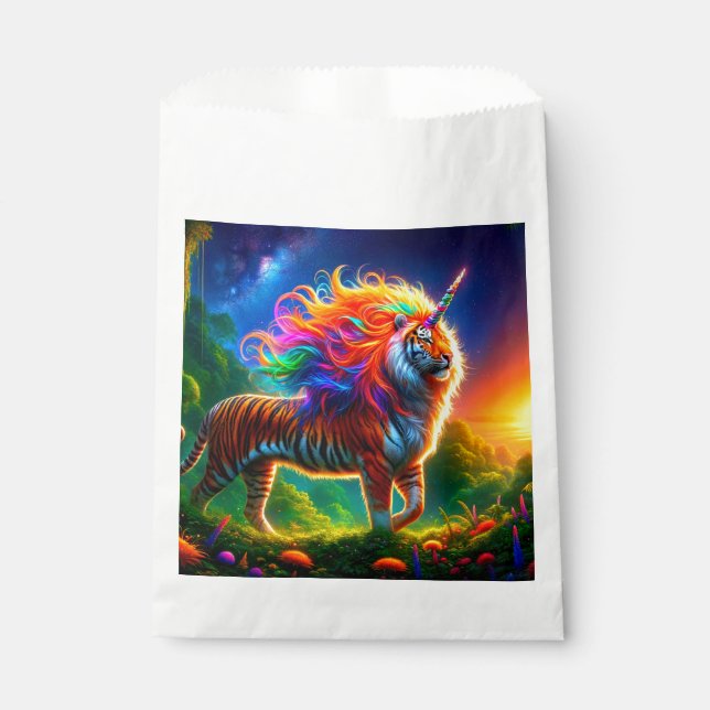 Tiger Unicorn Favour Bag (Front)