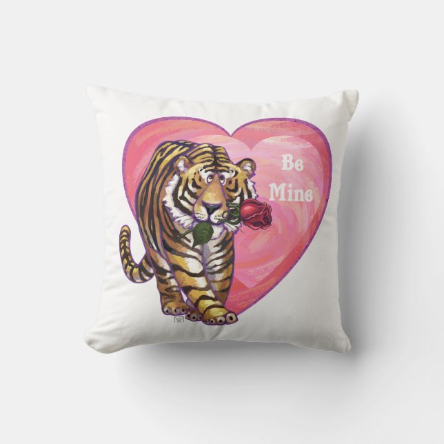 Tiger Valentine's Day Cushion (Front)