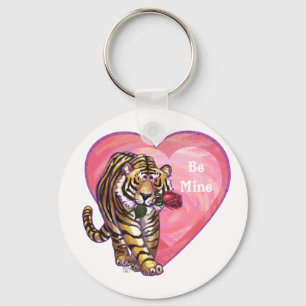 Tiger Valentine's Day Key Ring