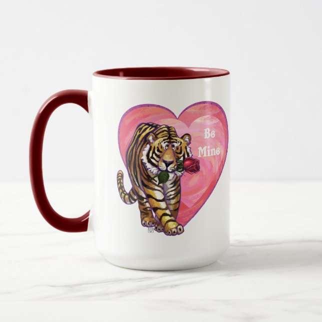 Tiger Valentine's Day Mug (Left)