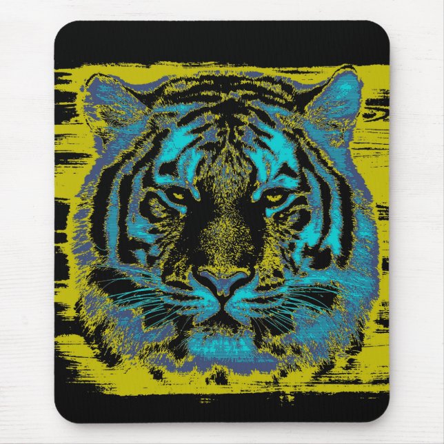Tiger Vintage Mouse Pad (Front)