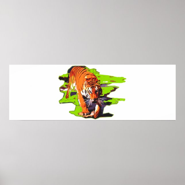 Tiger Walking Poster (Front)