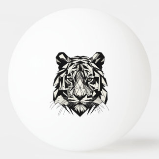 Tiger Watching Ping Pong Ball