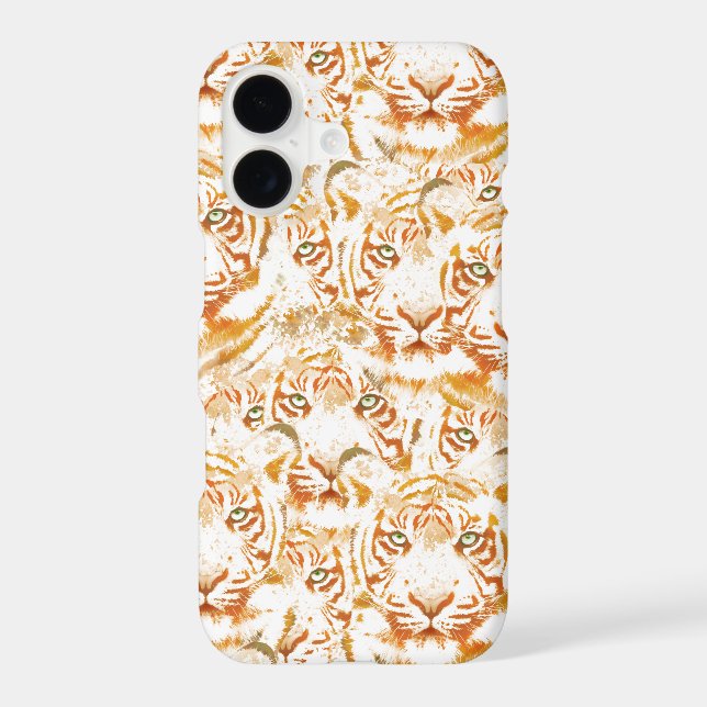 Tiger Watercolor Faces Pattern (Back)