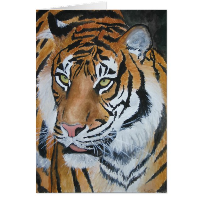 Tiger Watercolour (Front)