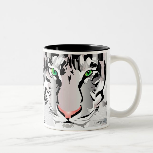 TIGER-WHITE/GREY MUG (Right)