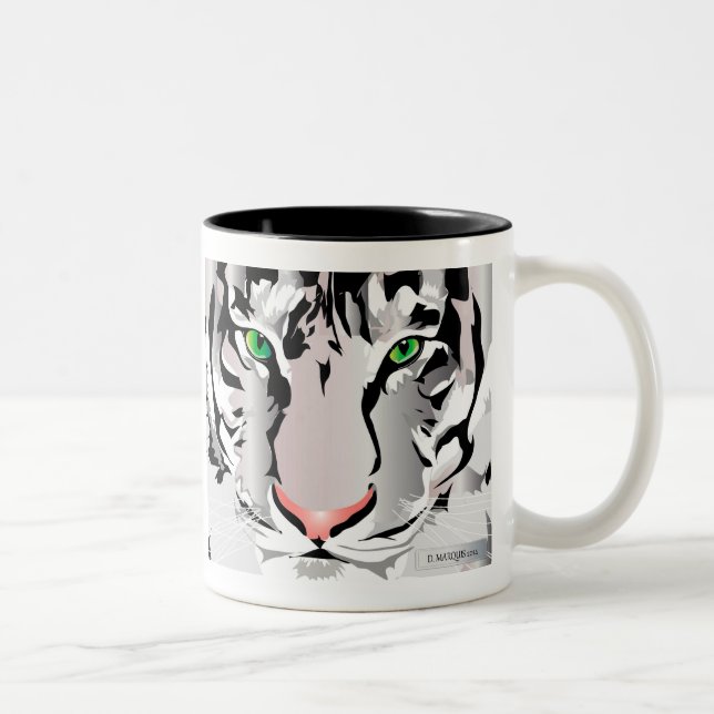 TIGER-WHITE/GREY MUG (Right)