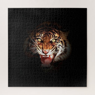 Tiger - Wild Big Cats Animals Art Jigsaw Puzzle