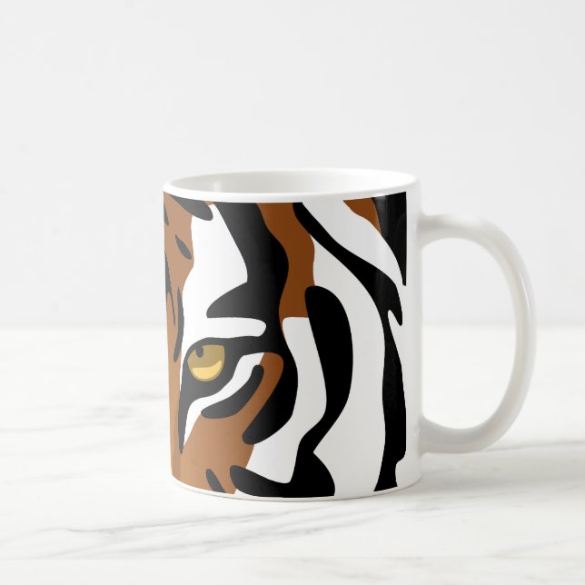 Tiger, Wild Cat on Black Coffee Mug (Right)