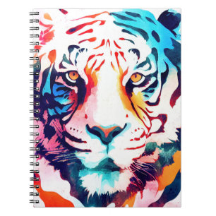 Tiger Wild Nature Animal Color Art Painting Notebook
