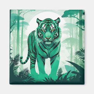 Tiger Wildlife Animal Nature Environment Forest  Magnet