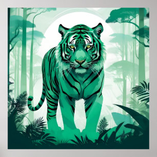 Tiger Wildlife Animal Nature Environment Forest  Poster