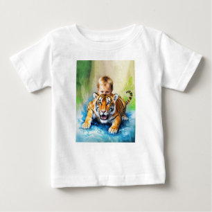 tiger with baby baby T-Shirt