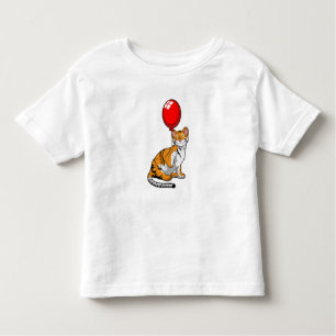 Tiger with Balloon Toddler T-Shirt