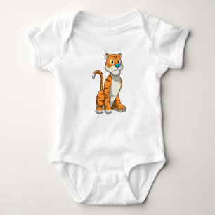 Tiger with Butterfly Baby Bodysuit