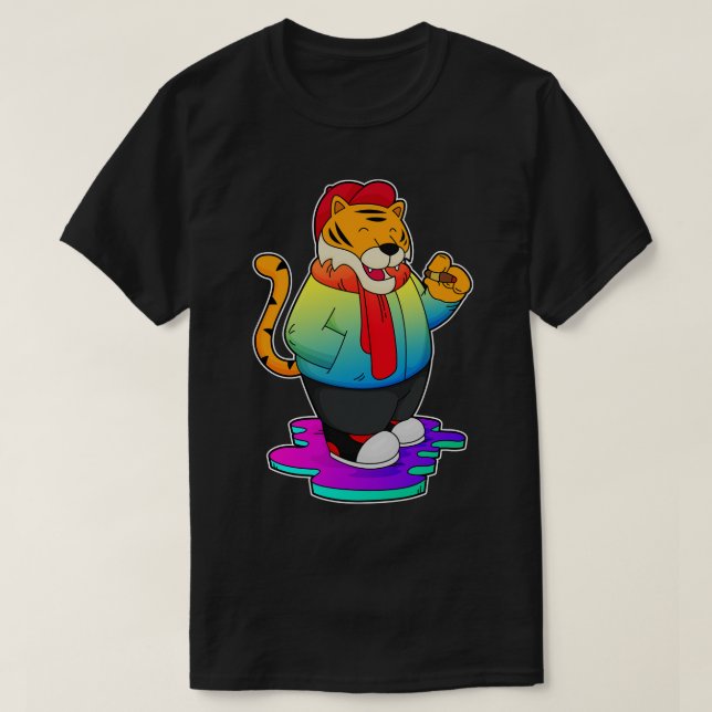Tiger with Cigar T-Shirt (Design Front)