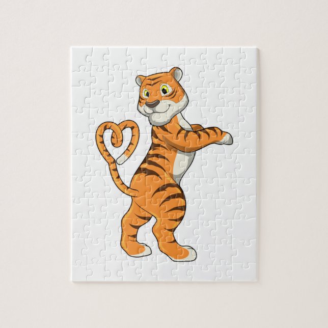 Tiger with Heart Jigsaw Puzzle (Vertical)
