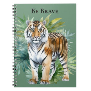 Tiger with Leaves Notebook