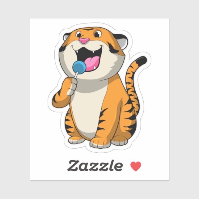 Tiger with Lollipop (Sheet)