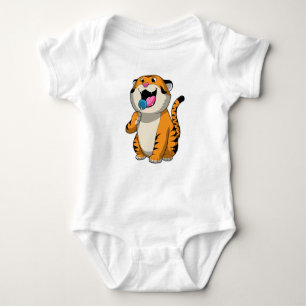 Tiger with Lollipop Baby Bodysuit