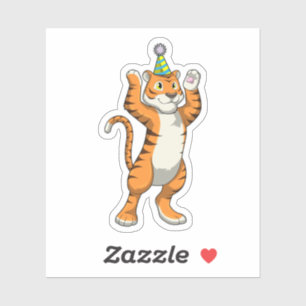 Tiger with Party hat Party