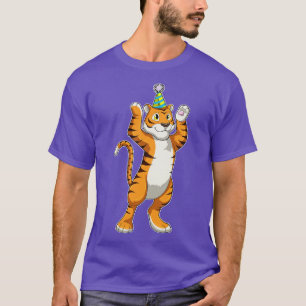 Tiger with Party hat Party T-Shirt