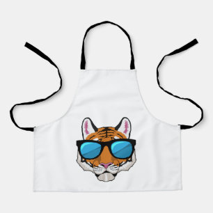 Tiger with Sunglasses Apron