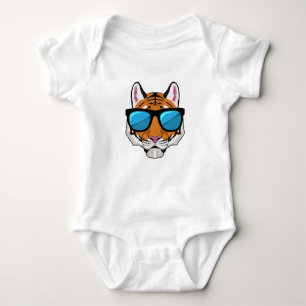 Tiger with Sunglasses Baby Bodysuit