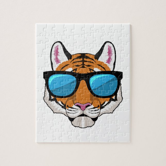 Tiger with Sunglasses Jigsaw Puzzle (Vertical)