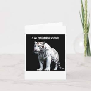 Tiger - Within Me There Is Greatness Sticker Card