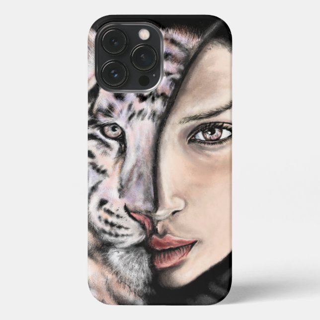 Tiger Woman iPhone Case (Back)