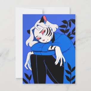 Tiger Woman Postcard