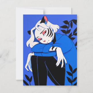 Tiger Woman Postcard
