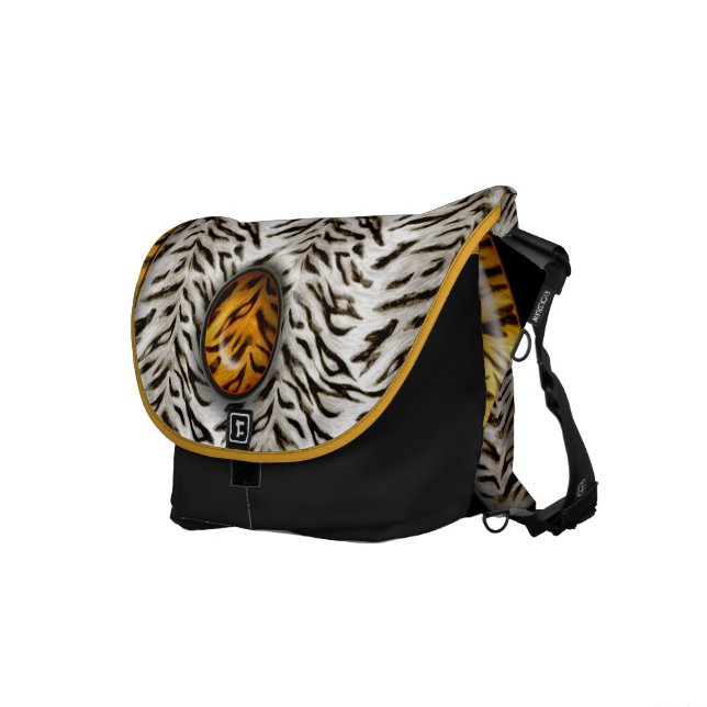 Tiger Yin Yang Courier Bag (Front Right)