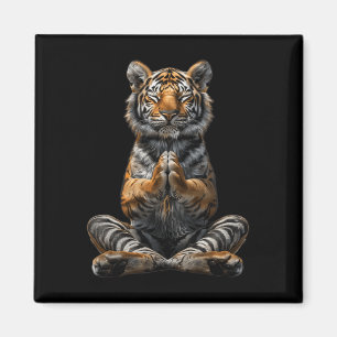 Tiger Yoga Magnet