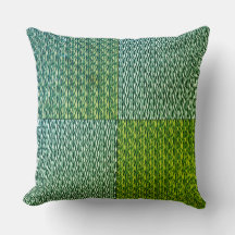 Tiger Zebra Green Purple Wildlife Throw Pillow