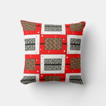 Tiger Zebra Red Black Abstract
