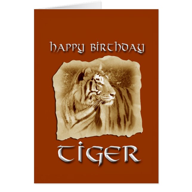Tiger Zodiac Birthday/Chinese Horoscope-Customise (Front)