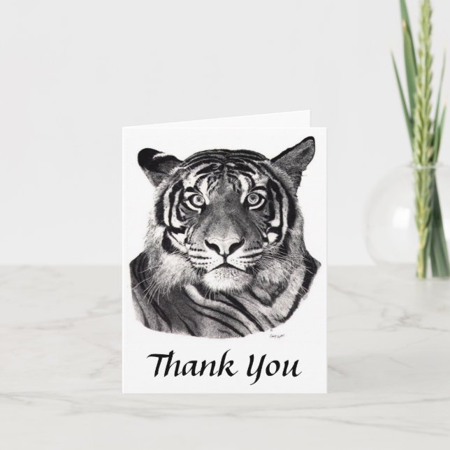 Tigereyes, Thank You Card (Front)