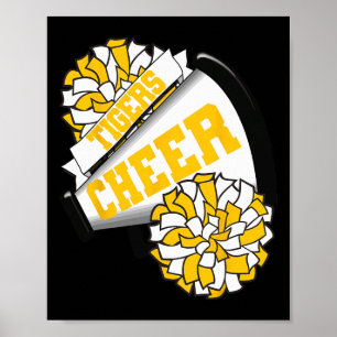 Tigers Cheer Ck To School Cheerleading Spirit Gy  Poster