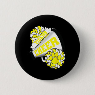 Tigers Cheerleading Ck To School Cheer Team Spirit 6 Cm Round Badge