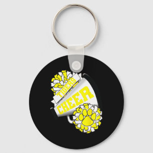 Tigers Cheerleading Ck To School Cheer Team Spirit Key Ring