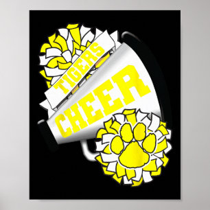 Tigers Cheerleading Ck To School Cheer Team Spirit Poster